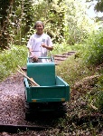 A Motorized Mule helps carry the load